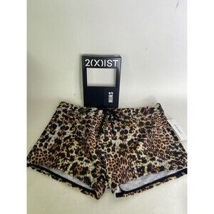 2XIST Essentials Cabo Swim Trunks Swimwear Bottoms Mixed Leopard Mens Size L
